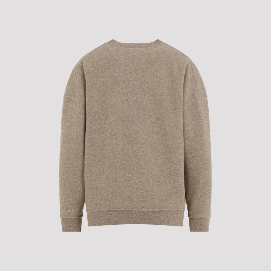 Max Mara Wool-Cashmere Blend Sweatshirt With Relaxed Fit And Detailing