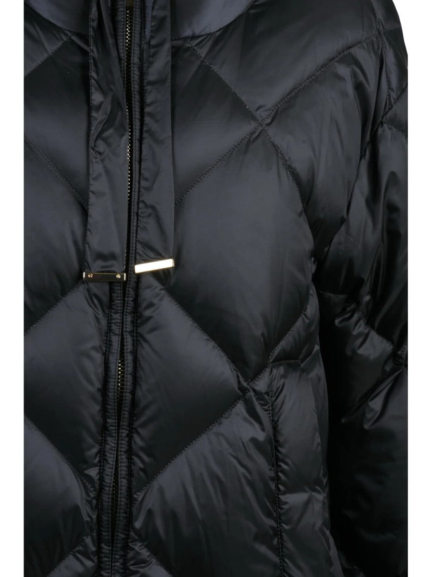 Max Mara Black Polyamide Trefe Down Jacket