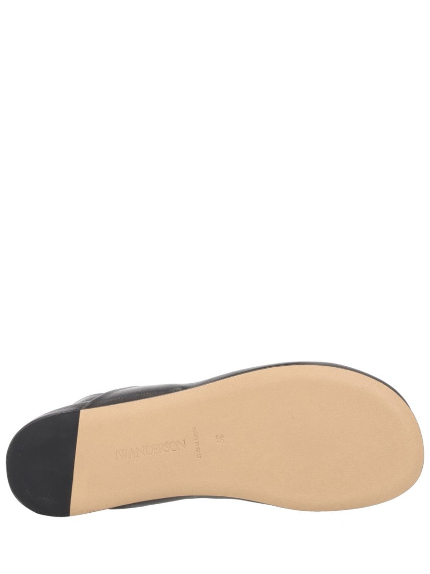 J. W. Anderson Pointed-Toe Backless Lambskin Slippers