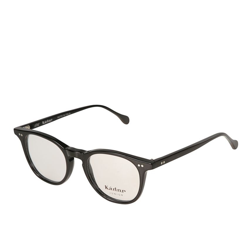 Kador Kubino Round Frame Eyeglasses With Glossy Black Finish
