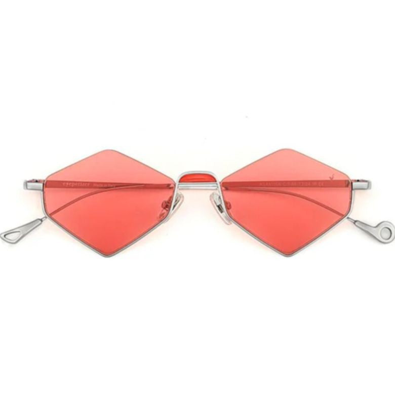 Eyepetizer Asakusa C.1-66 Geometric Hexagonal Sunglasses With Red-Tinted Lenses