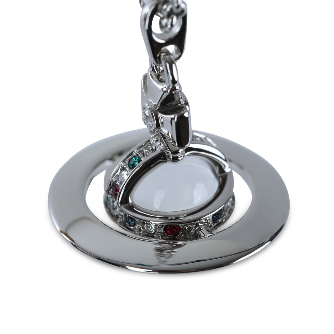 Vivienne Westwood Platinum Brass Orb Pendant Necklace