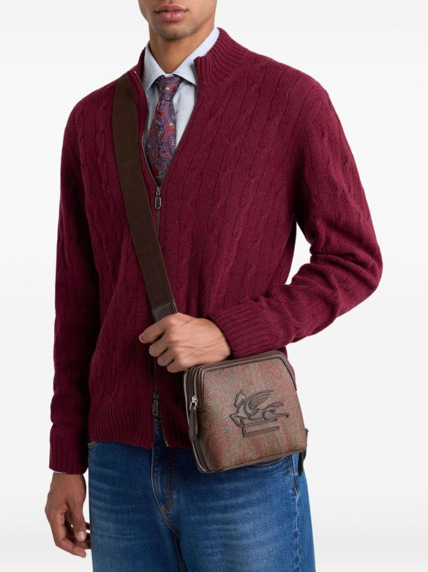 Etro Paisley Jacquard Cotton Shoulder Bag