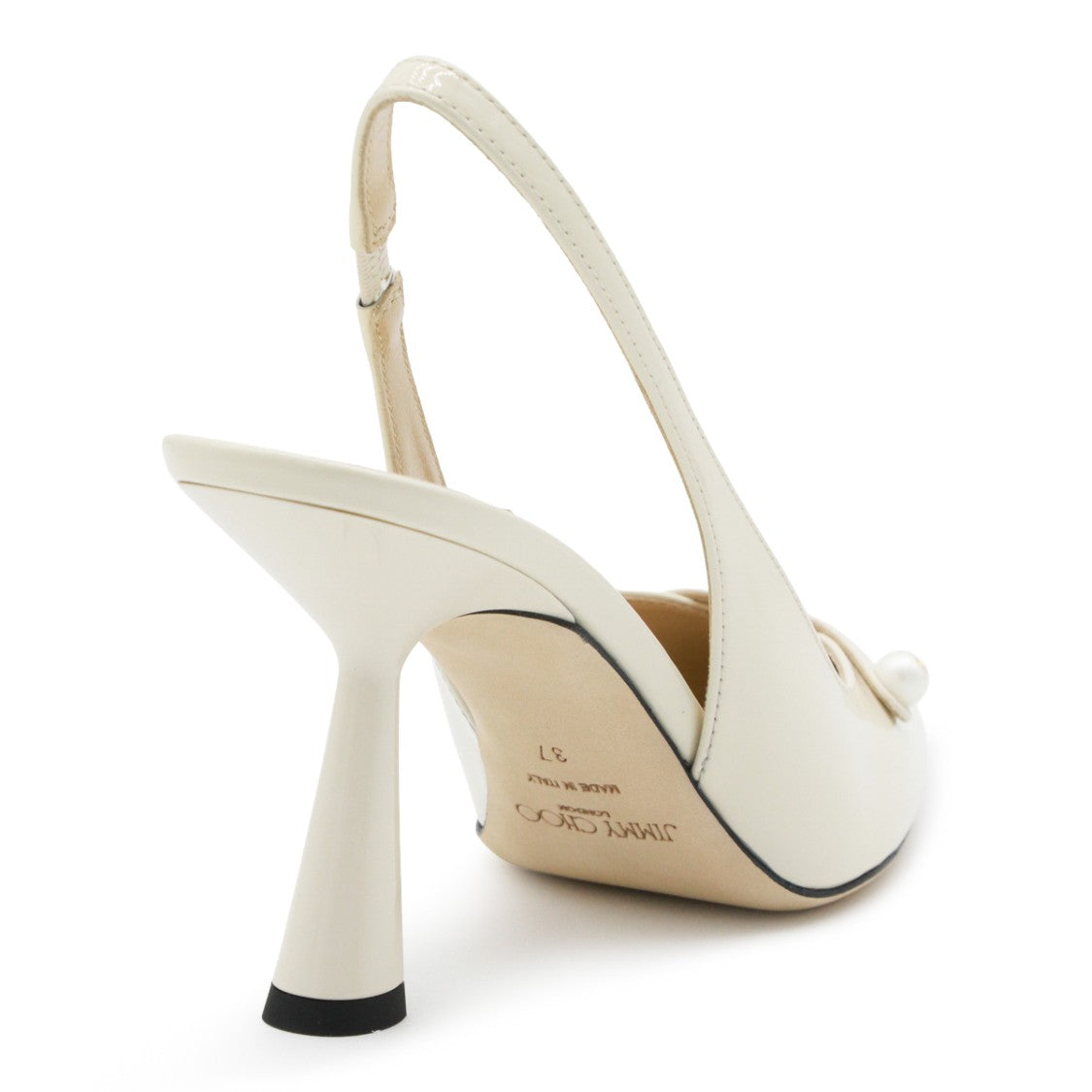Jimmy Choo Leather Flared Pumps
