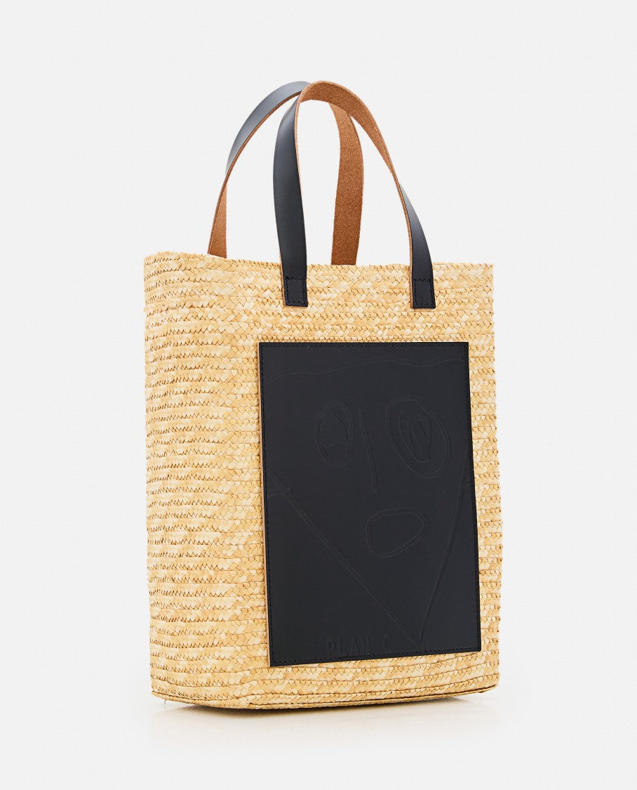 Plan C Straw Medium Shopper