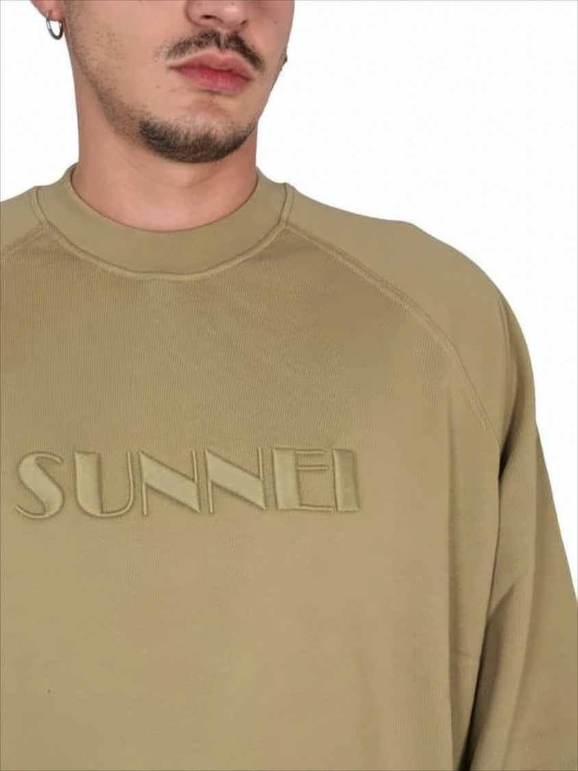 Sunnei Relaxed Fit Long-Sleeve Sweatshirt With Raised Logo