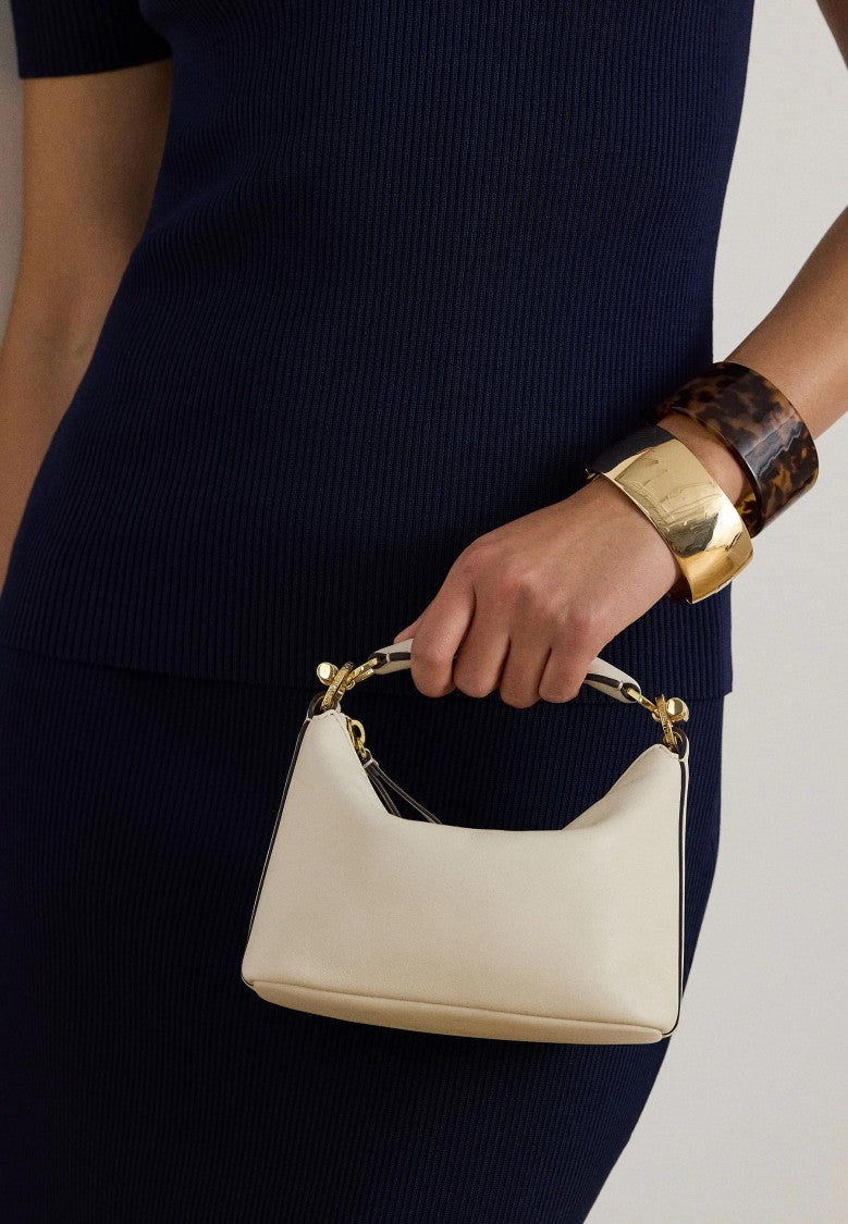 Lauren Ralph Lauren Structured Handbag With Minimalist Silhouette And Gold-Tone Accents