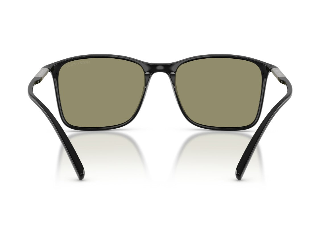 Giorgio Armani Black 0Ar8231u Glossy Square Sunglasses