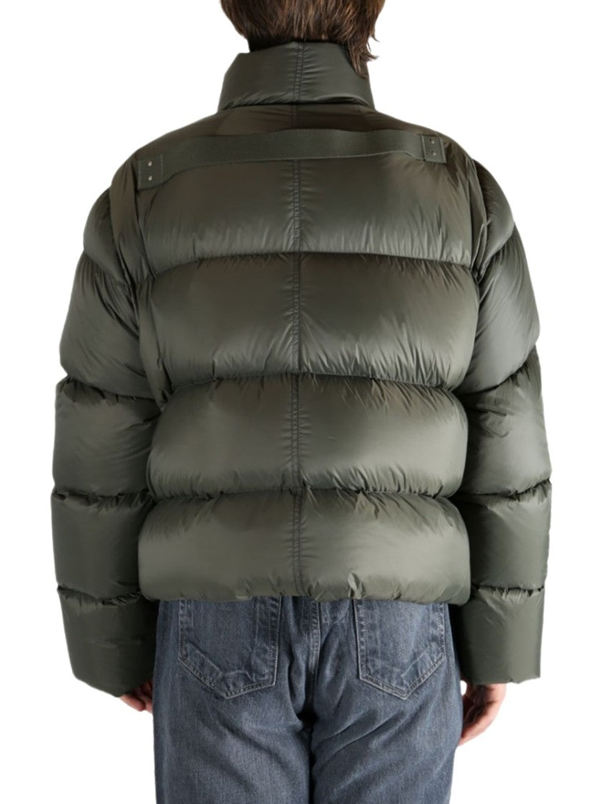 Rick Owens Turtle High-Collar Boxy Down Jacket