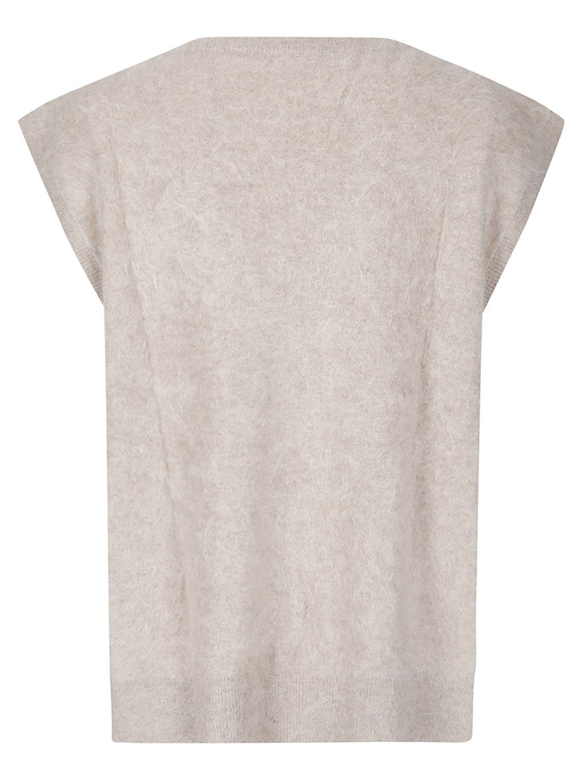 Absolut Cashmere Sleeveless Cashmere Cardigan With V-Neckline