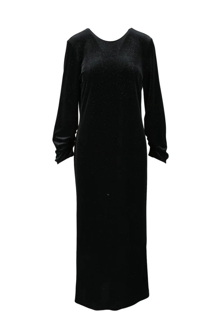 Department 5 Velvet Dress Stretch - Black
