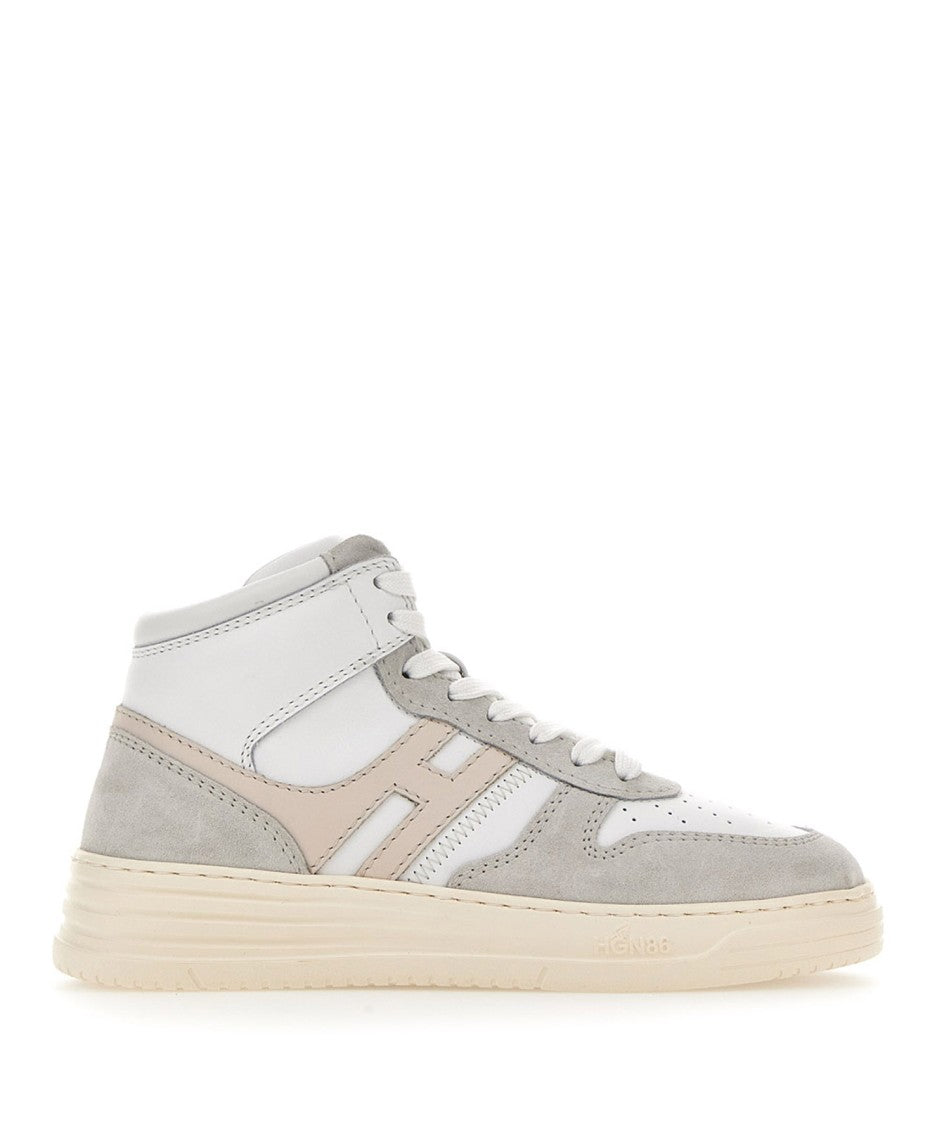 Hogan High-Top Sneakers With Smooth