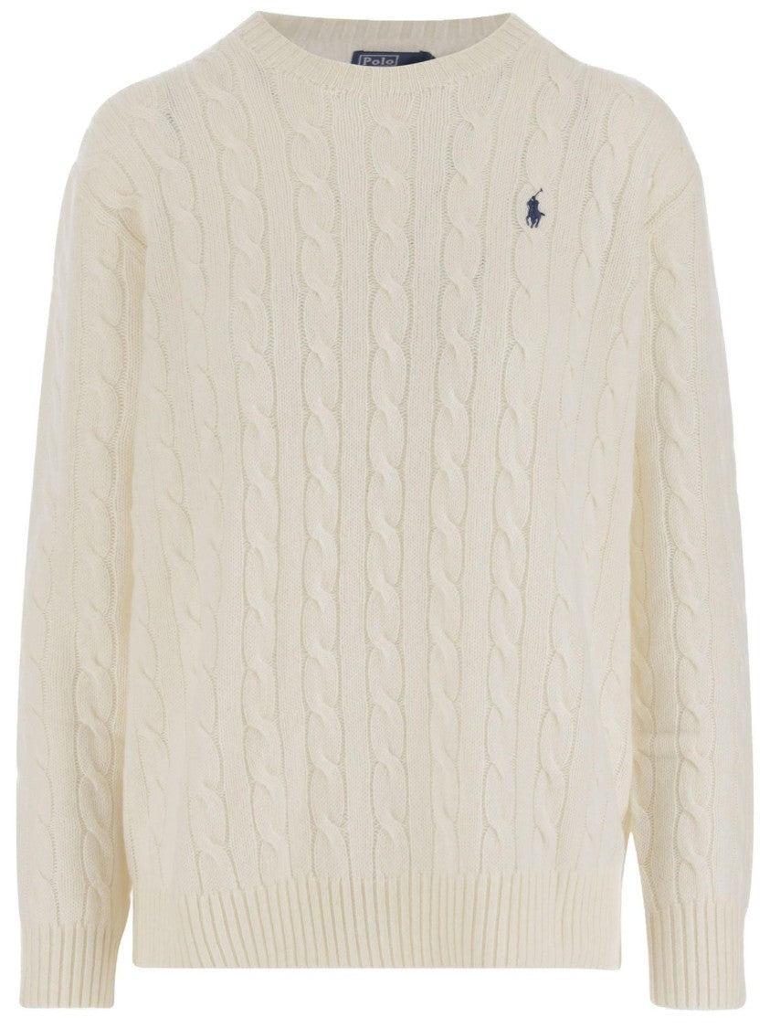 Polo Ralph Lauren All-Over Cable Knit Wool And Cashmere Sweater