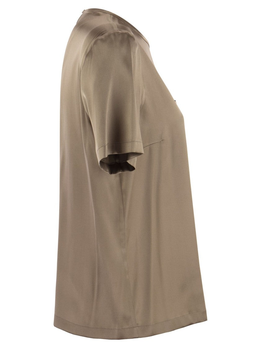 Peserico Silk Satin T-Shirt