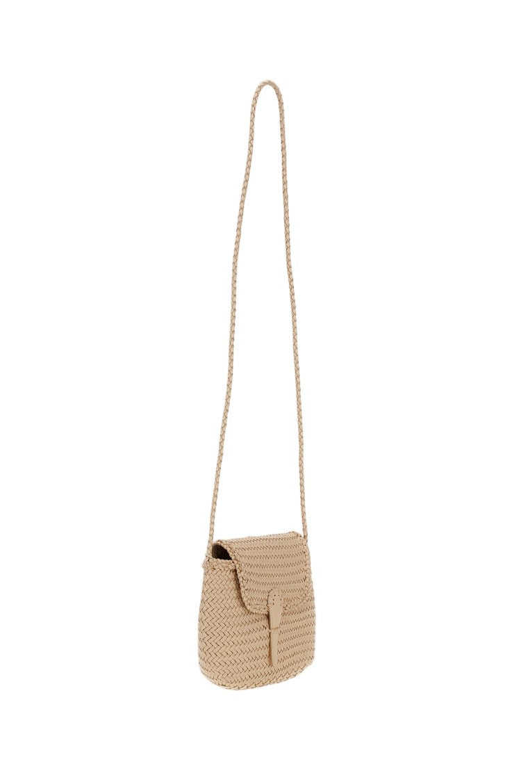 Dragon Diffusion Mini City Shoulder Bag With Woven Leather Texture
