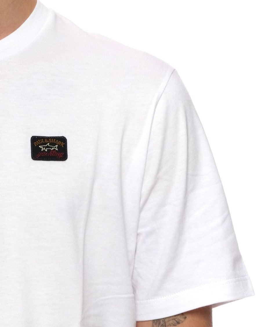 Paul & Shark White Crewneck T-Shirt