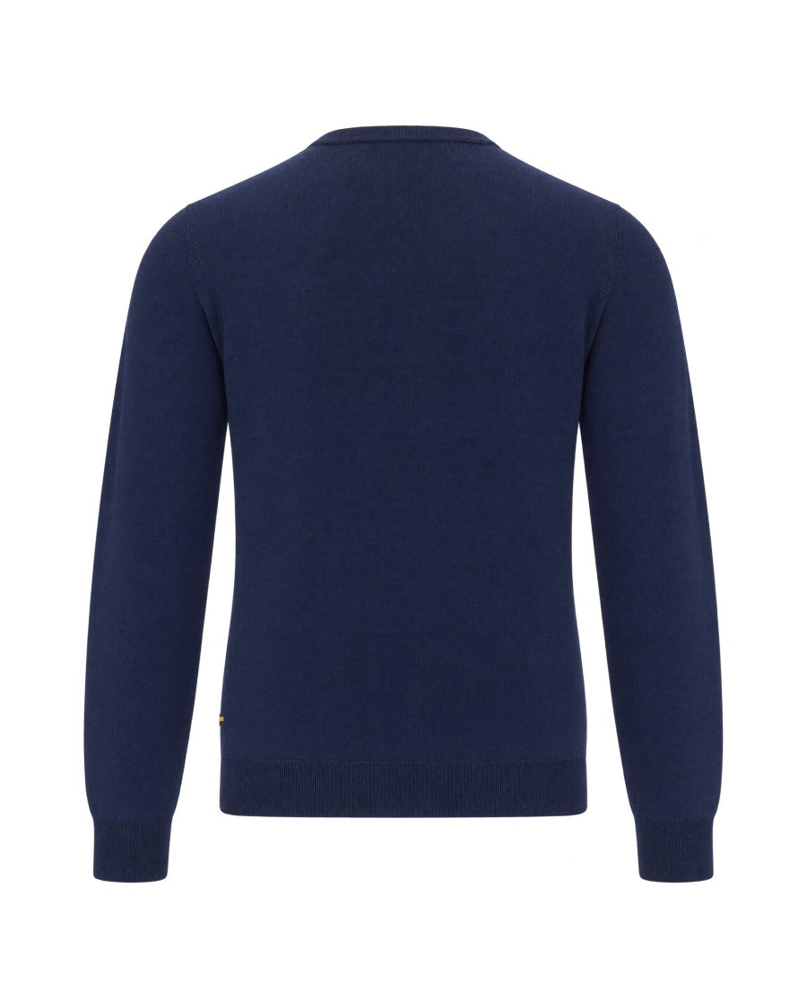 K-Way Deep Blue Sebastian Cashmere-Blend Sweater