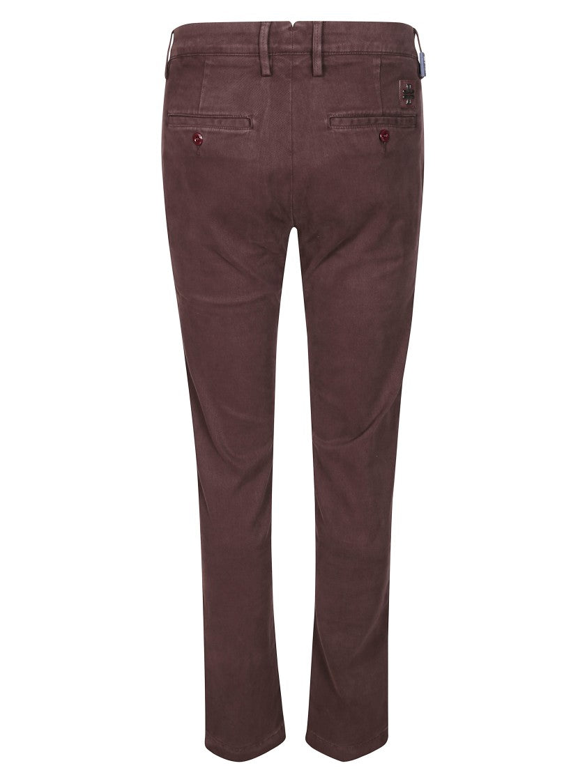 Jacob Cohen Slim Fit Burgundy Trousers