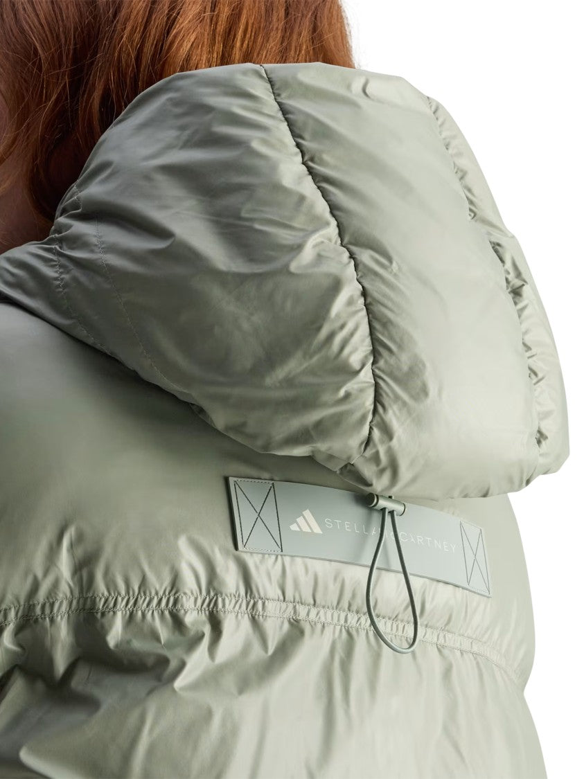 Adidas By Stella Mccartney Cropped Short Puffer Jacket