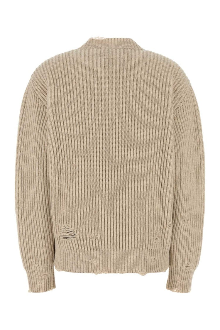 Mm6 By Maison Margiela Sand Wool Blend Sweater