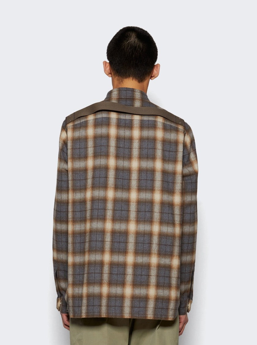Rick Owens Outershirt Grey Plaid