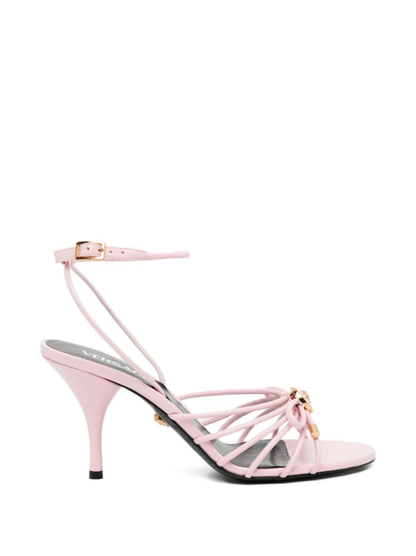 Versace Silk And Nylon Blend Open Sandals
