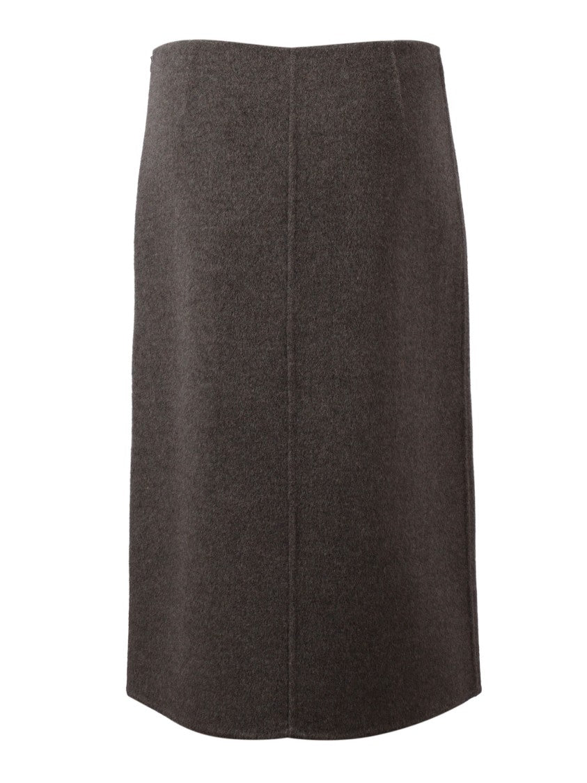 P.A.R.O.S.H. Straight Tailored Front Slit Mini Skirt