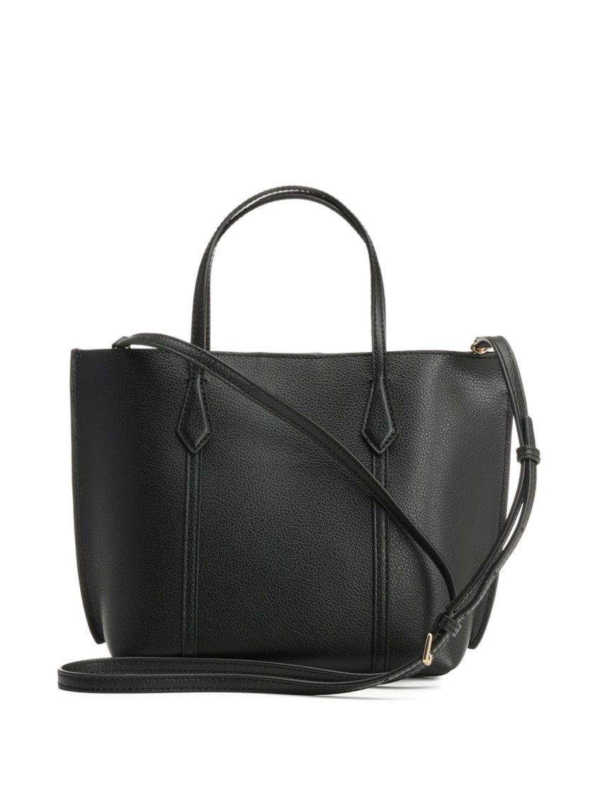 Tory Burch Black Shopping Perry Small Leather Tote Bag