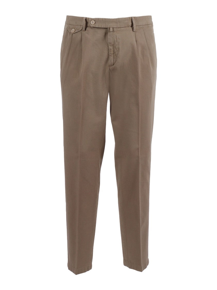 Briglia Straight Leg Brown Minimalist Straight-Leg Pants