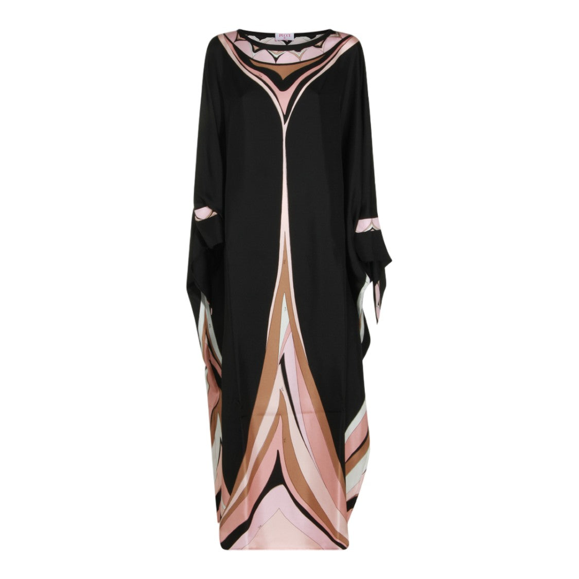 Emilio Pucci Geometric Pattern Maxi Dress With Flowing Silhouette