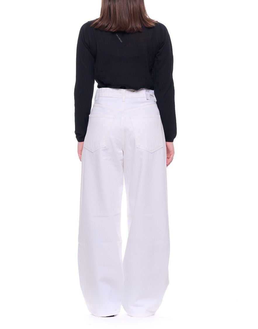 Agolde Wide-Leg Cotton Denim Jeans With Palazzostyle Silhouette