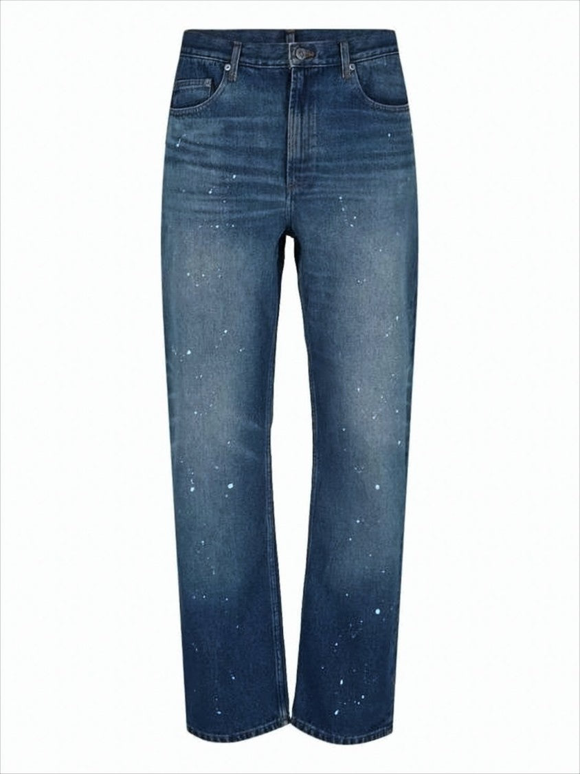 A.P.C. Mid-Blue Straight-Leg Denim Pants