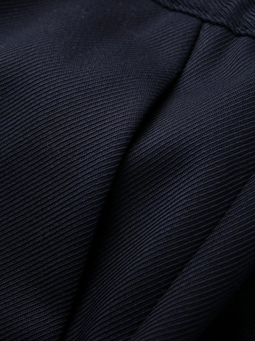 Balmain Wide-Leg Twill Trousers With Drawstring Waistband