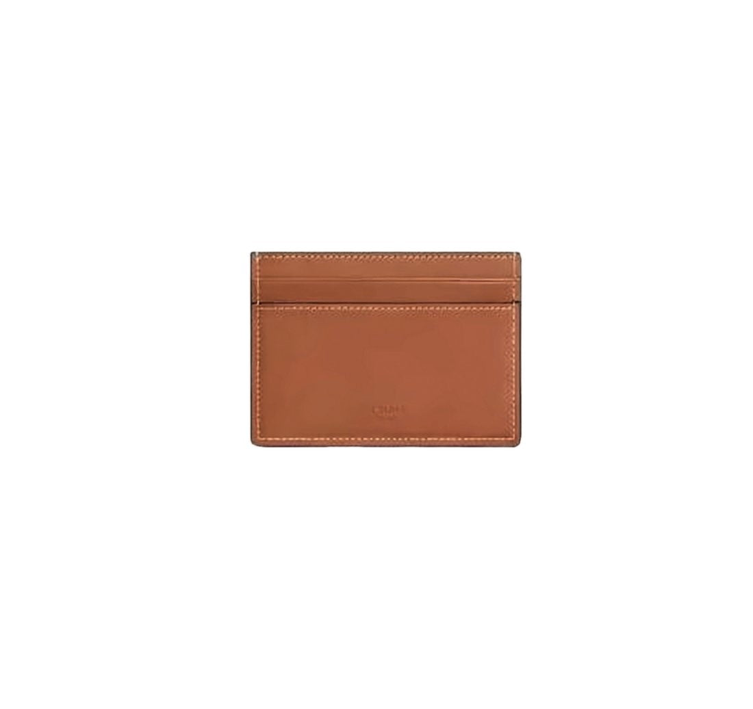 Celine Compact Calf Leather Cardholder With Stitching