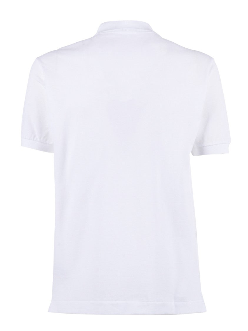 Lacoste Short Sleeve Textured Cotton Polo Shirt