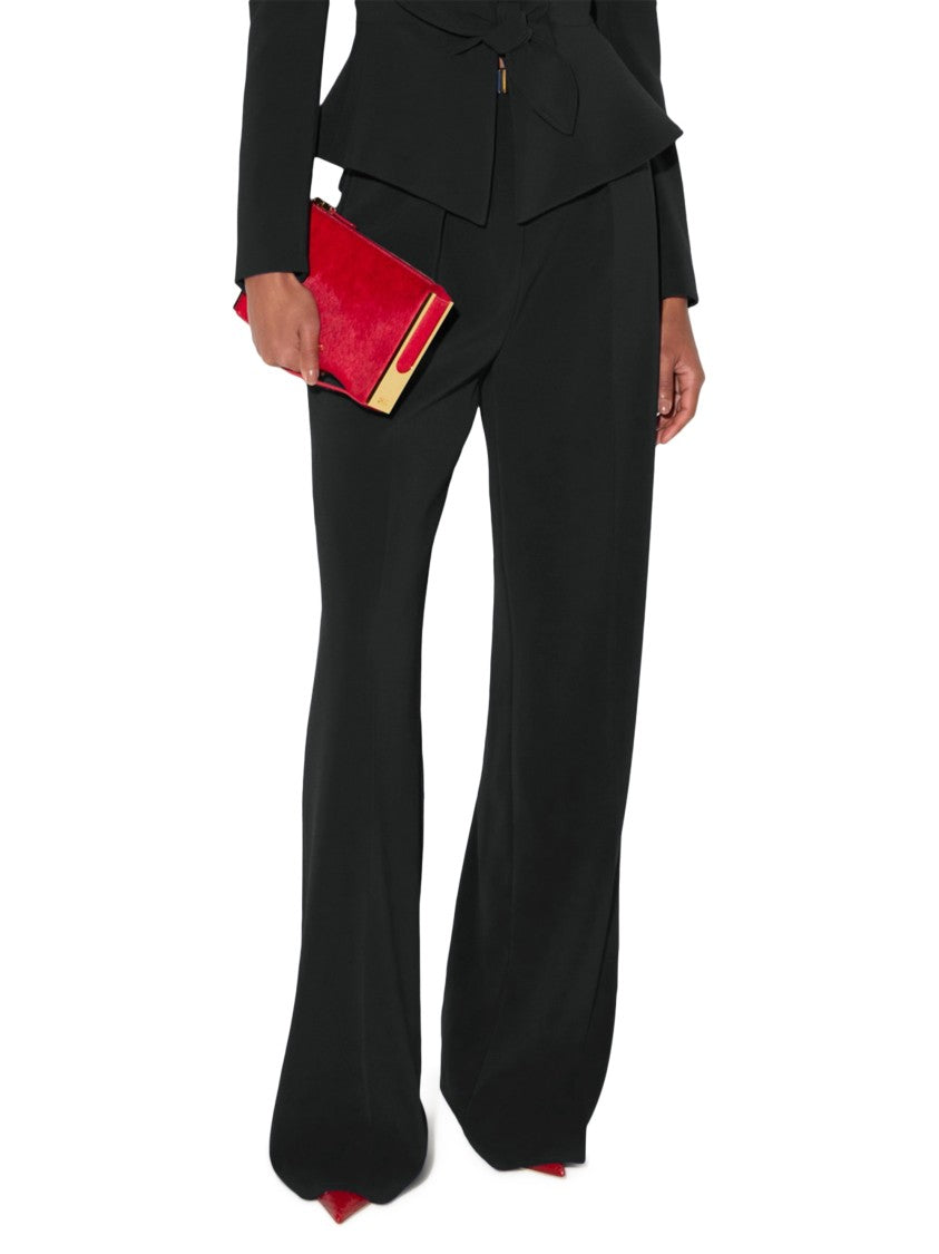 Elisabetta Franchi High-Waisted Tailored Trousers With Wide-Leg Silhouette