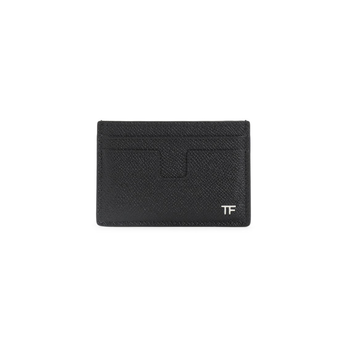 Tom Ford Textured Black Leather Cardholder With Design