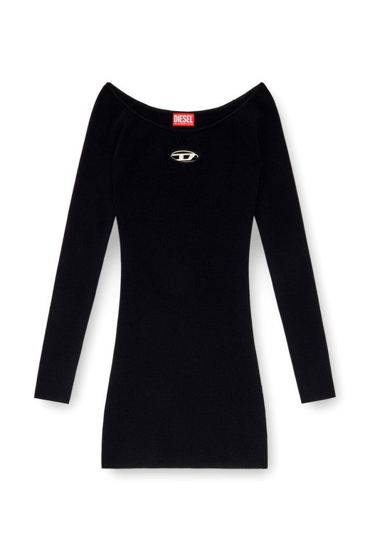 Diesel Green Crepe Mini Dress