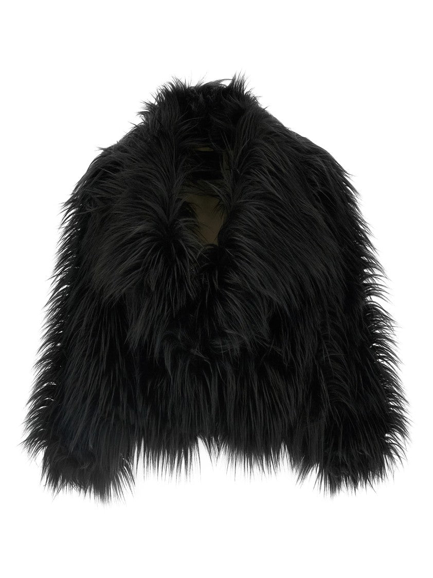 B&B Couture Eco Fur Long Hair Coat