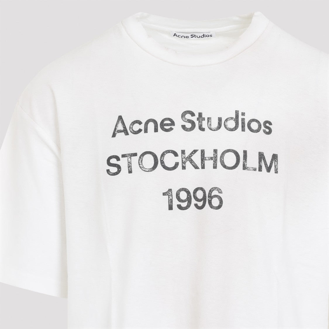 Acne Studios White Oversized Graphic T-Shirt