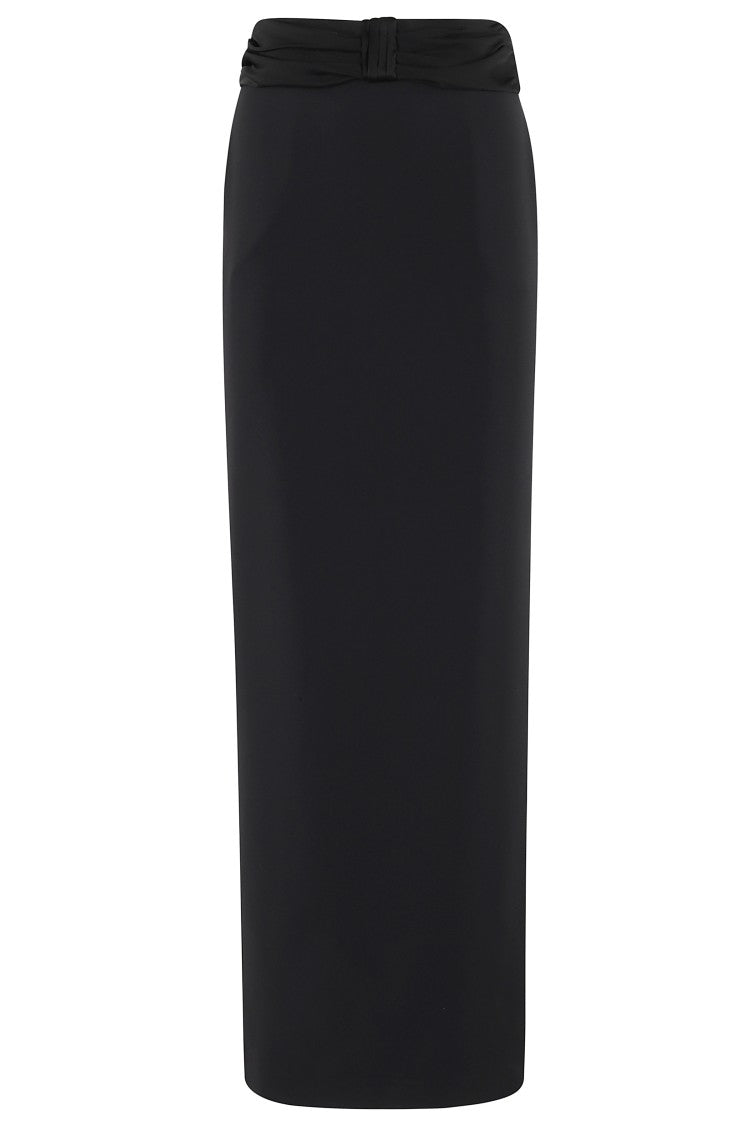 Elisabetta Franchi Long Black Skirt