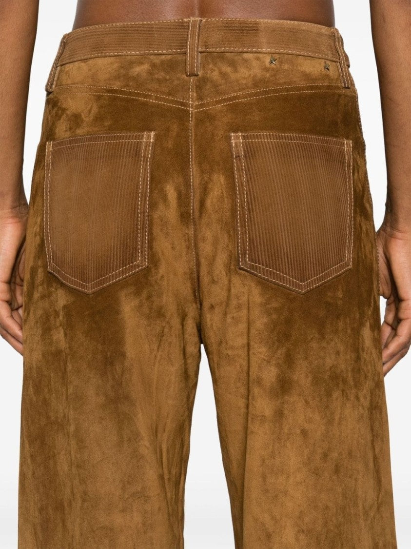 Golden Goose Journey Ws Leather Pant Straight Leg