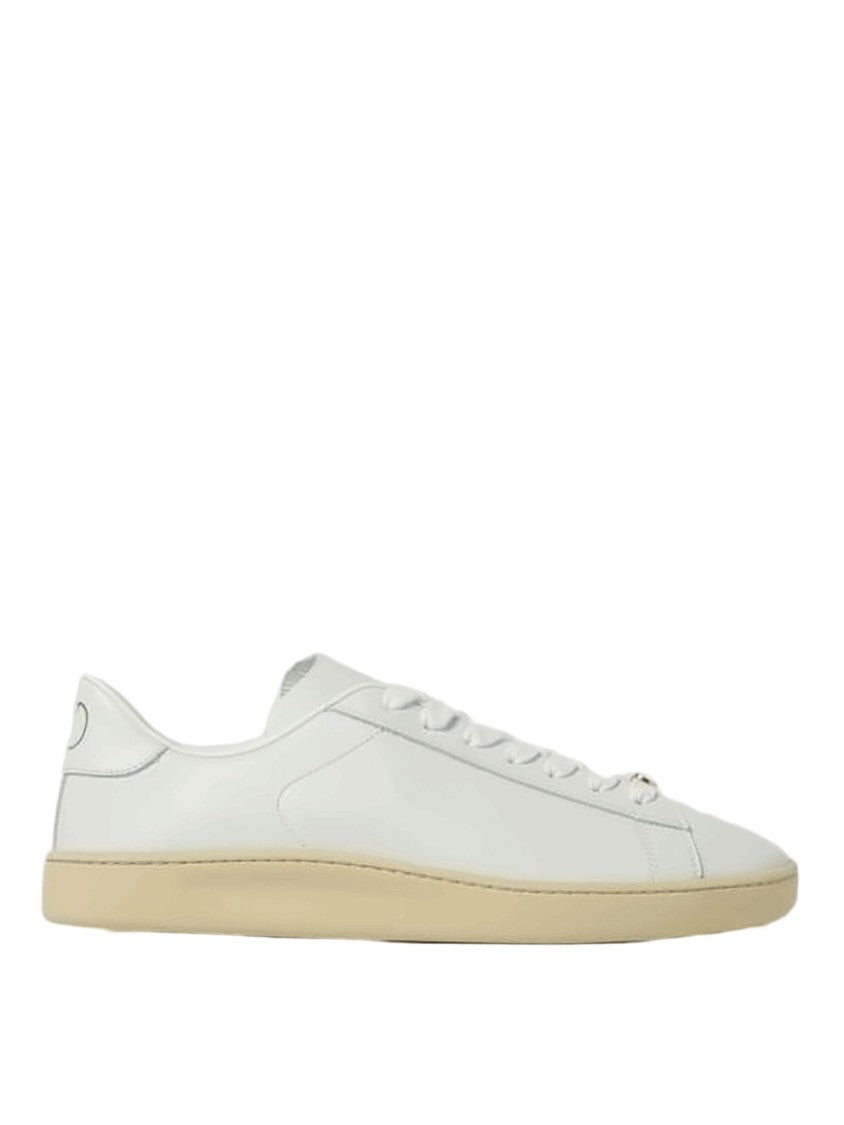 Valentino Garavani Minimalist White Calf Leather Sneakers