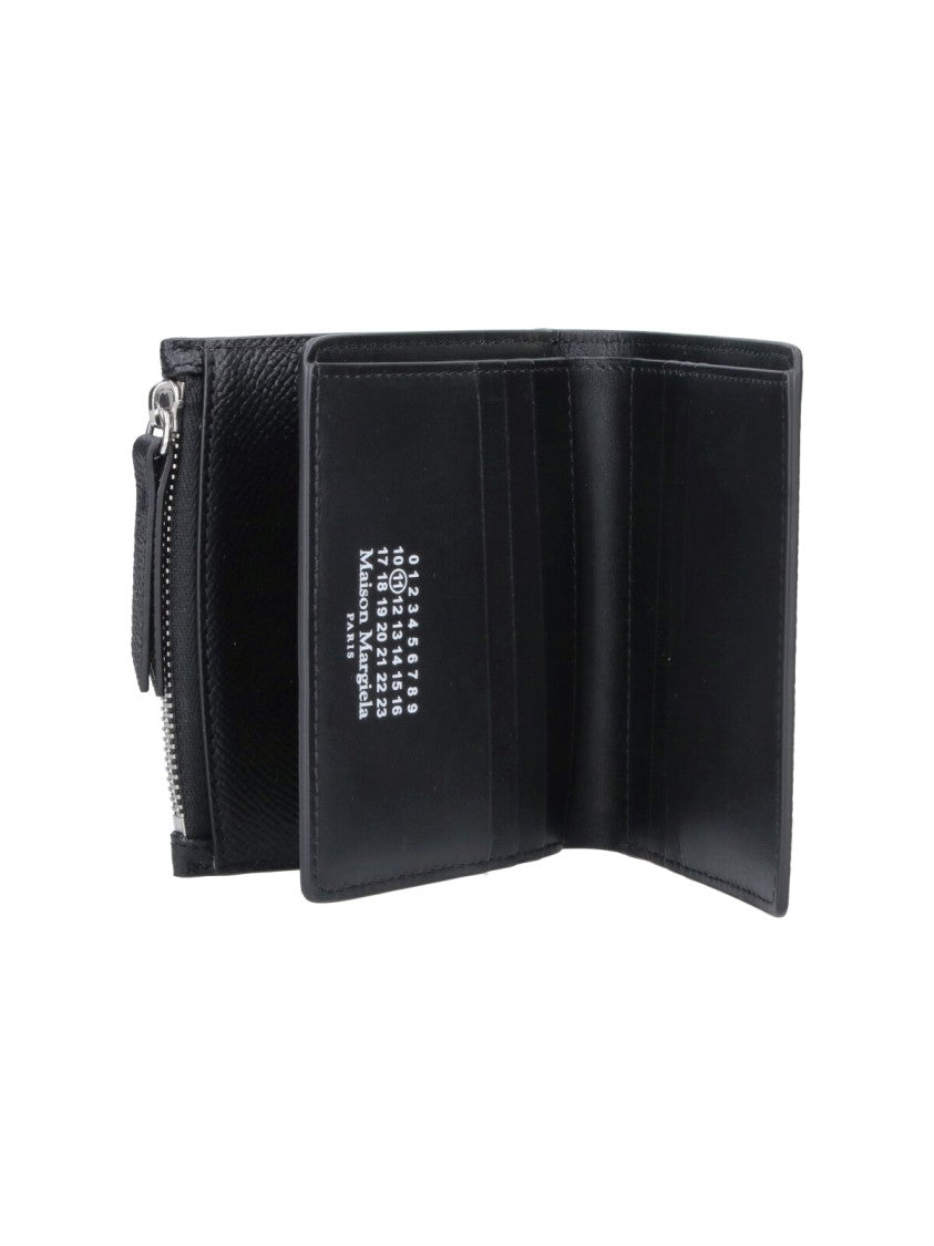 Maison Margiela Black Four Stitches Leather Wallet