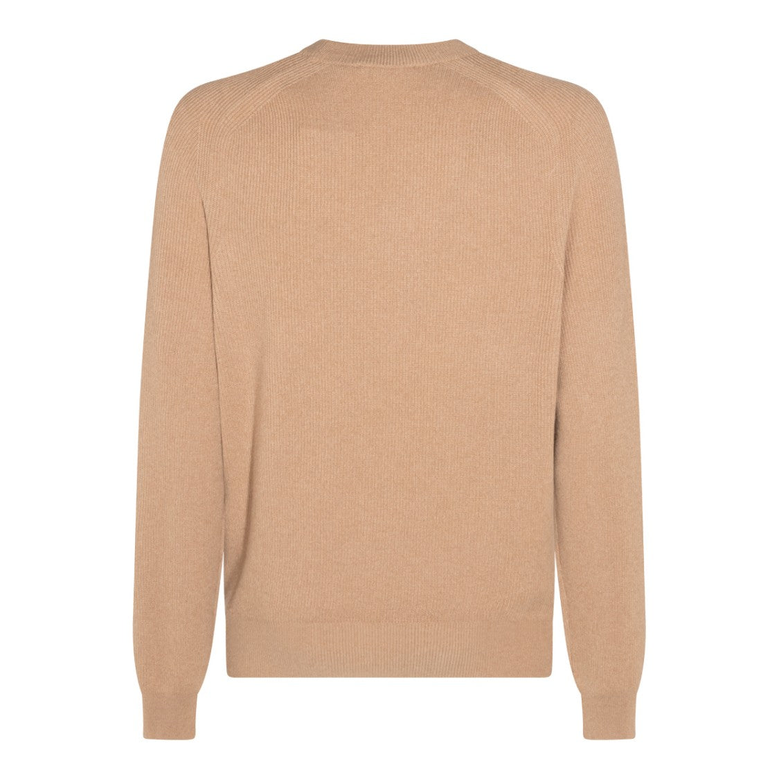 Malo Camel Cashmere Round-Neck Sweater