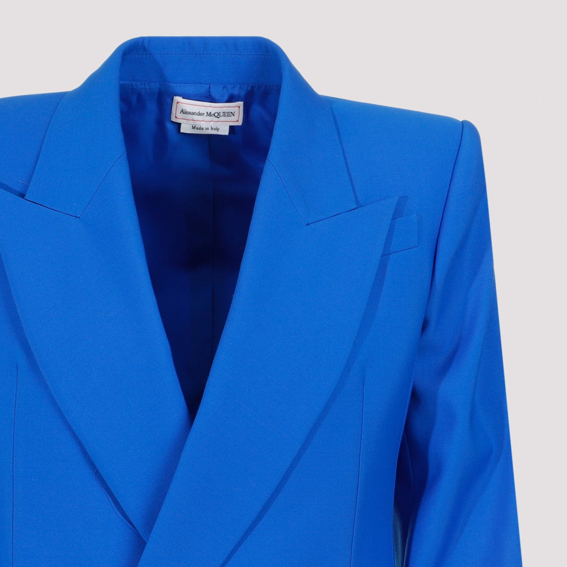 Alexander Mcqueen Galactic Blue Wool Jacket