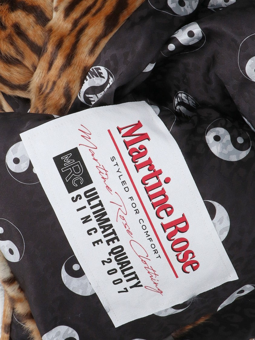 Martine Rose Padded Scarf – Animal Print/Black