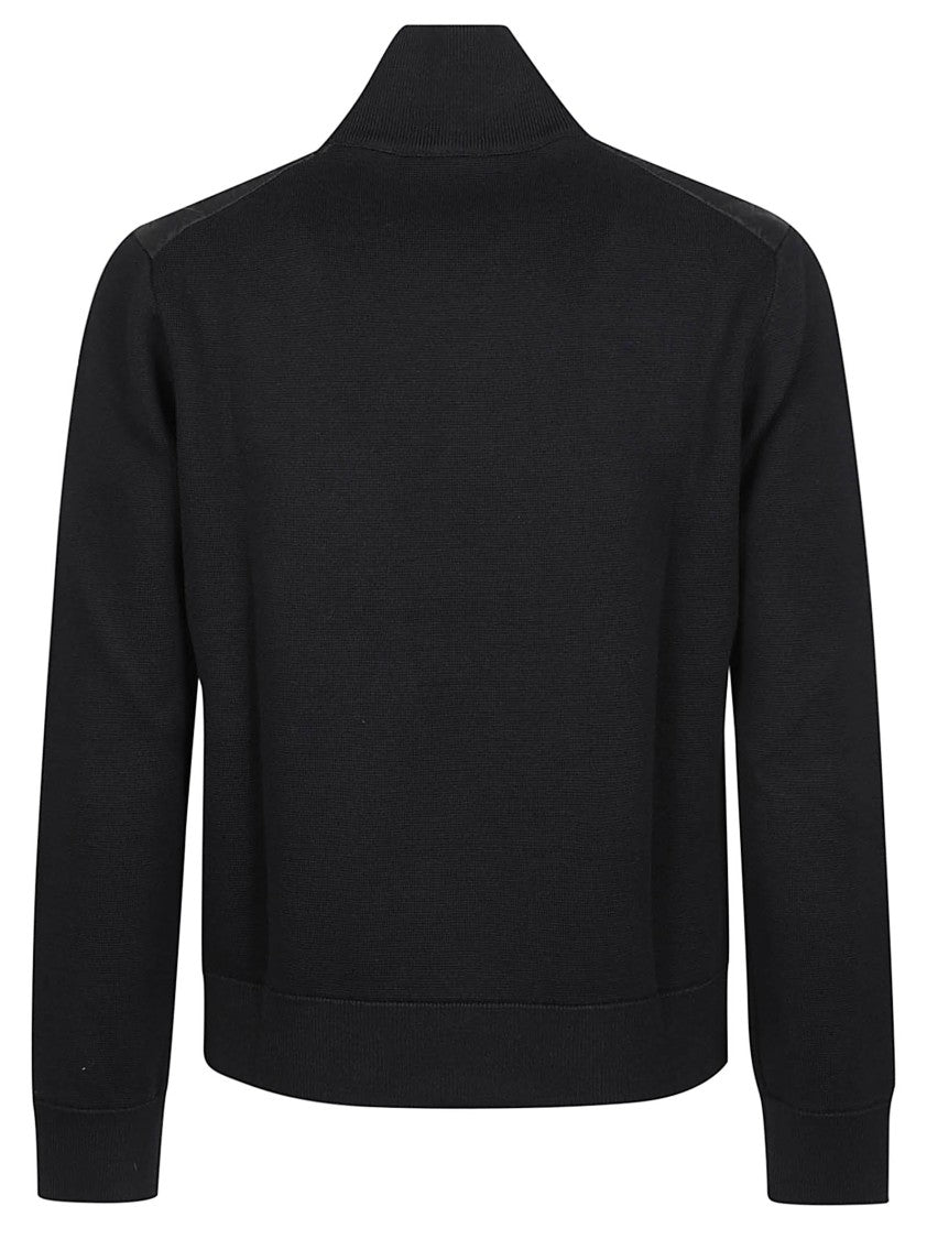 Moncler Tricot Hybrid Quilted Knit Cardigan