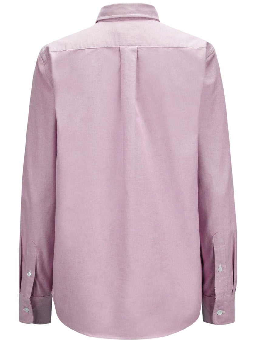 Polo Ralph Lauren Long-Sleeve Cotton Shirt With Embroidered Logo Detail
