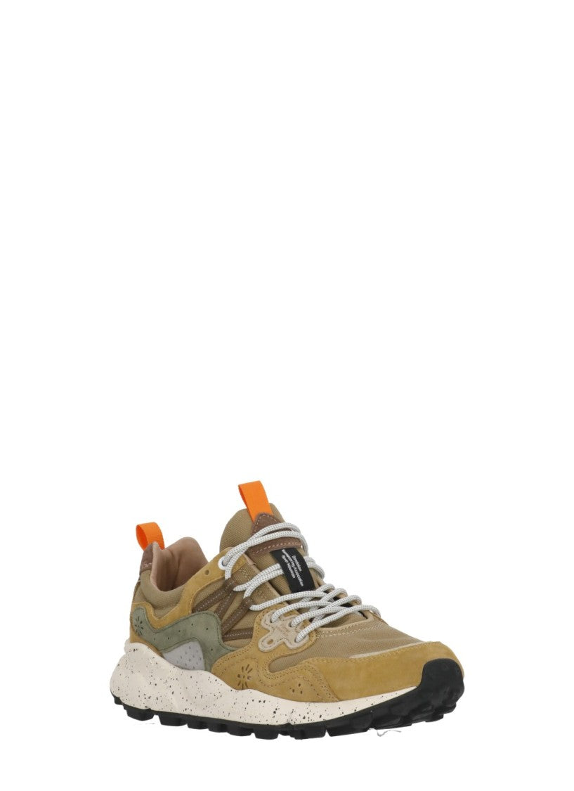 Flower Mountain Beige Yamano 3 Suede Inserts Sneakers